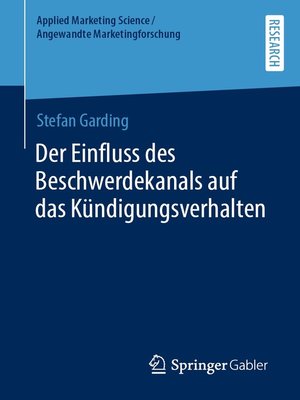 cover image of Der Einfluss des Beschwerdekanals auf das Kündigungsverhalten